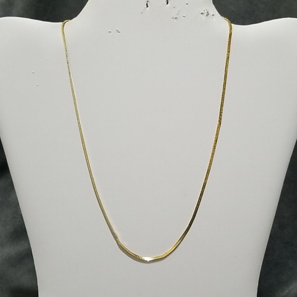 Vintage 1980s Monet Gold Herringbone Chain